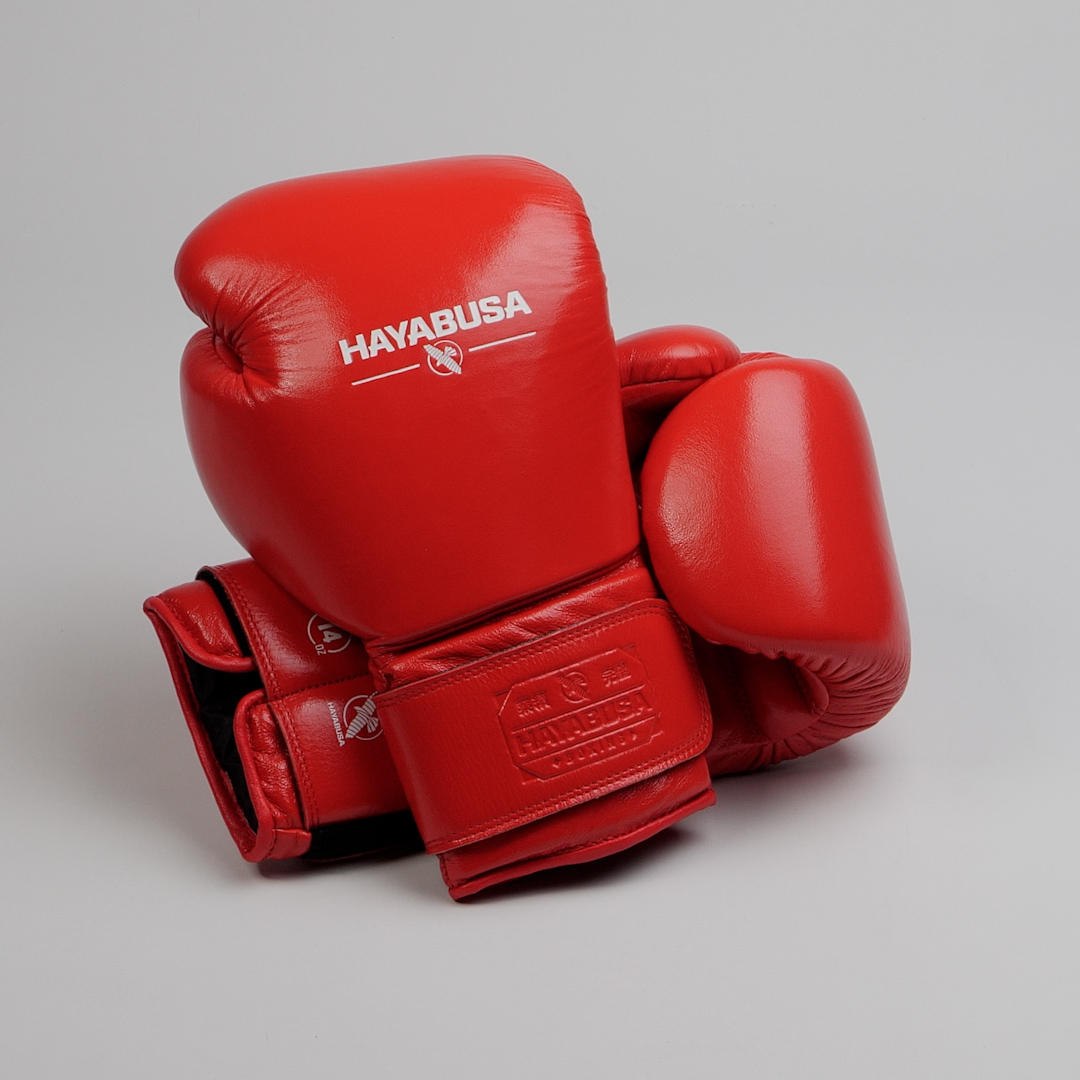 Hayabusa Pro Leather Hook and Loop Boxing Gloves for Men and